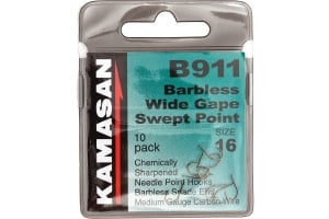 Kamasan B911 Barbless Spade End Hooks